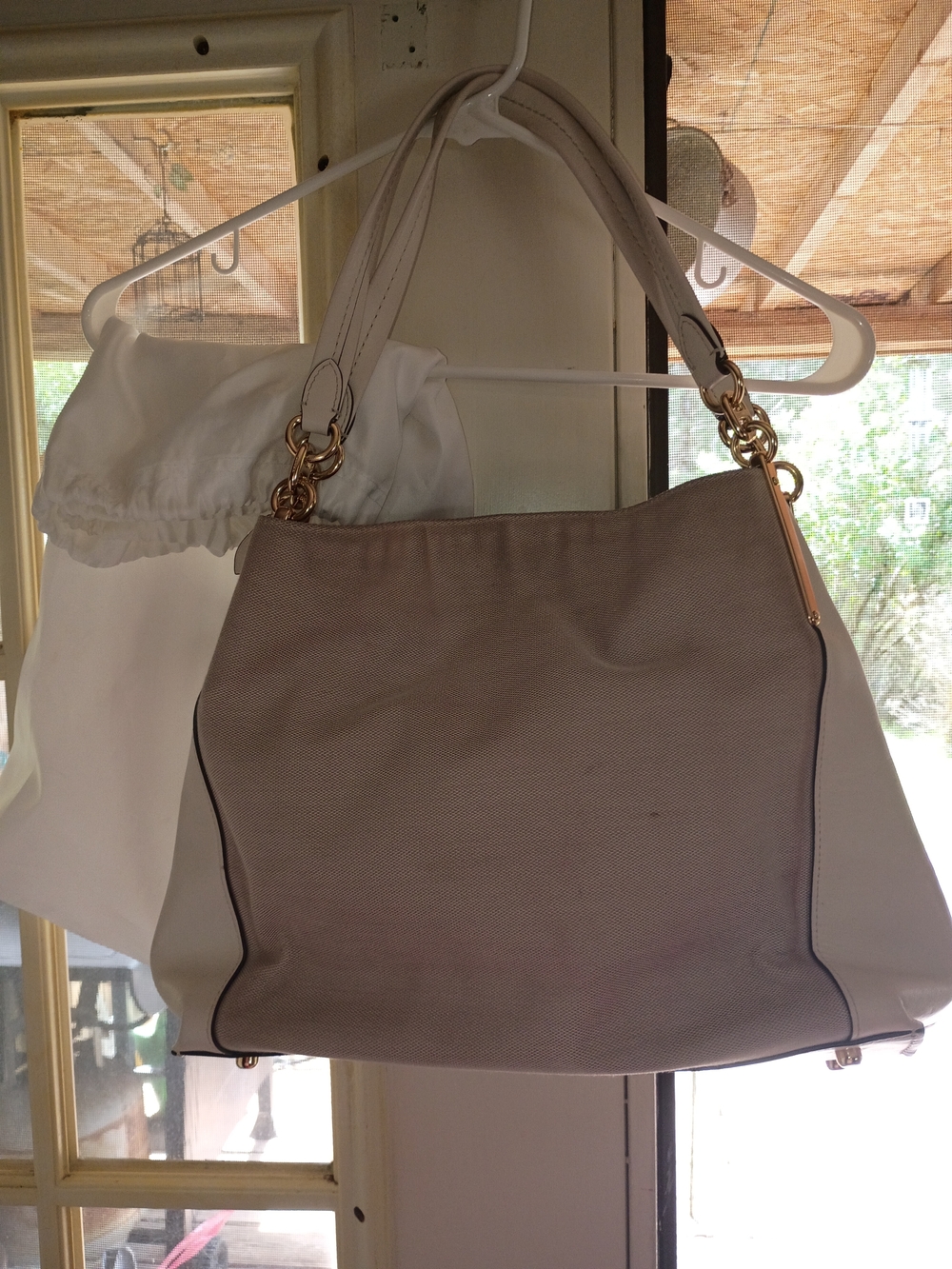 Coach Dalton 31 Horse And Carriage Jacquard& Leather Shoulder Bag - Picture 12 of 14
